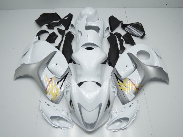 2008-2020 Blanc & Argent GSXR 1300 Carénage 2008-2020 Blanc & Argent GSXR 1300 Carénage