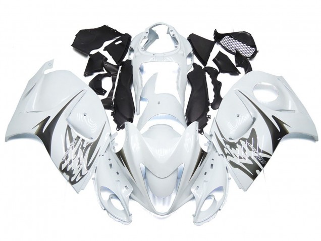 2008-2020 Blanc Brillant Avec Logos De Style Argenté GSXR 1300 Carénage 2008-2020 Blanc Brillant Avec Logos De Style Argenté GSXR 1300 Carénage