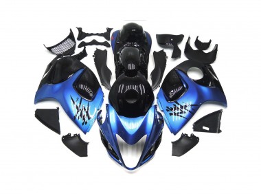 2008-2020 Bleu Profond Avec Black Custom GSXR 1300 Carénage