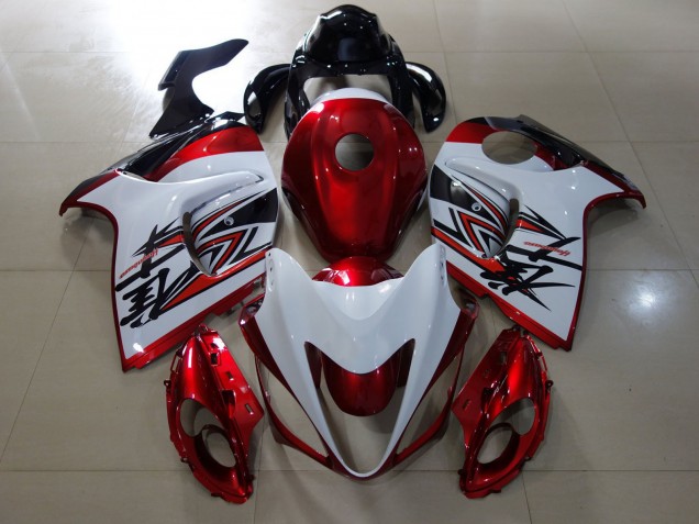 2008-2020 Design Rouge Brillant & Blanc GSXR 1300 Carénage 2008-2020 Design Rouge Brillant & Blanc GSXR 1300 Carénage
