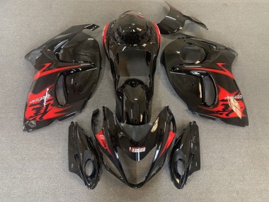 2008-2020 Noir Brillant Avec Logos Rouges GSXR 1300 Carénage