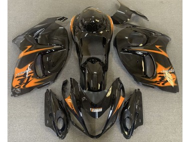 2008-2020 Noir Brillant & Orange GSXR 1300 Carénage