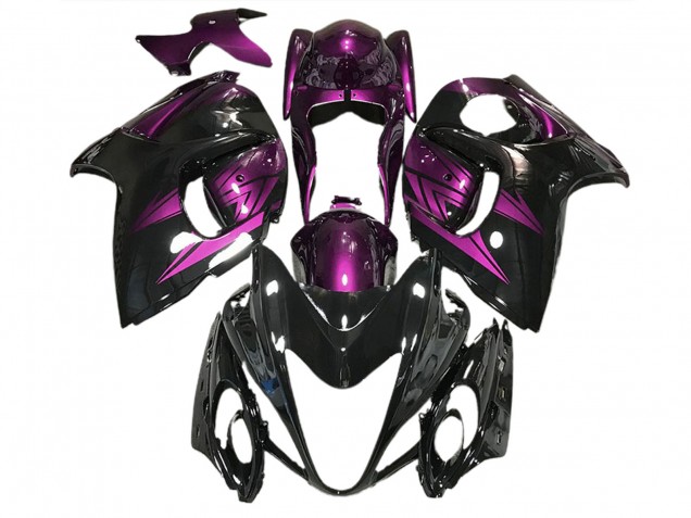 2008-2020 Noir Brillant & Violet Foncé GSXR 1300 Carénage 2008-2020 Noir Brillant & Violet Foncé GSXR 1300 Carénage