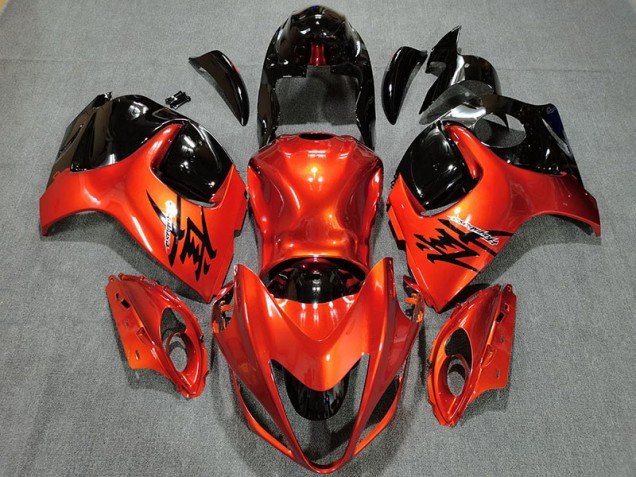 2008-2020 Orange Bonbon & Noir Brillant GSXR 1300 Carénage 2008-2020 Orange Bonbon & Noir Brillant GSXR 1300 Carénage