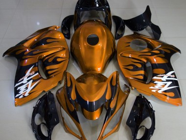 2008-2020 Orange Brillant & Noir GSXR 1300 Carénage