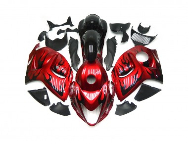 2008-2020 Rosso Vibrante Con Nero Fiamma GSXR 1300 Carénage
