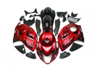 2008-2020 Rosso Vibrante Con Nero Fiamma GSXR 1300 Carénage
