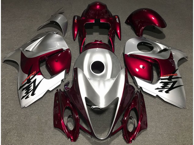 2008-2020 Rouge Brillant & Argent GSXR 1300 Carénage 2008-2020 Rouge Brillant & Argent GSXR 1300 Carénage
