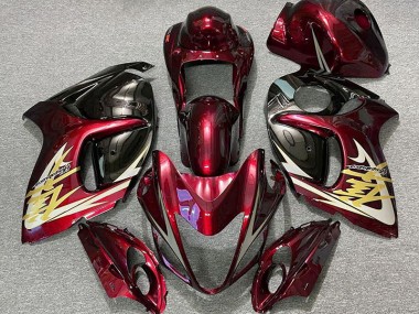 2008-2020 Rouge Profond & Or GSXR 1300 Carénage