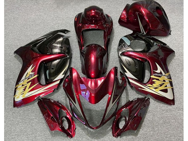 2008-2020 Rouge Profond & Or GSXR 1300 Carénage 2008-2020 Rouge Profond & Or GSXR 1300 Carénage