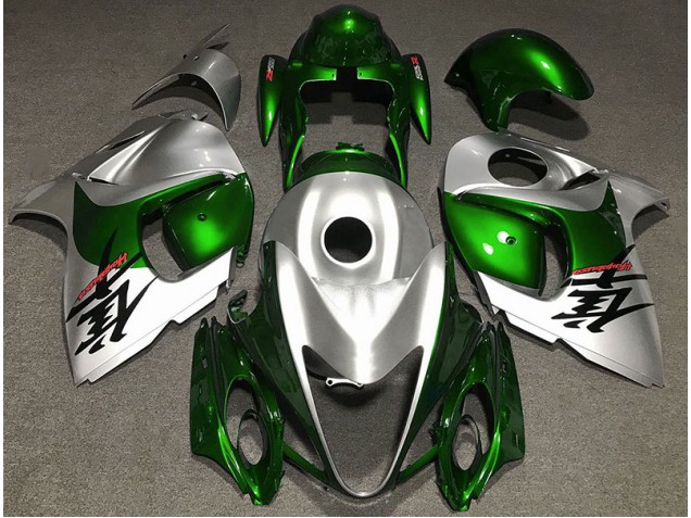 2008-2020 Vert Brillant & Argent GSXR 1300 Carénage 2008-2020 Vert Brillant & Argent GSXR 1300 Carénage