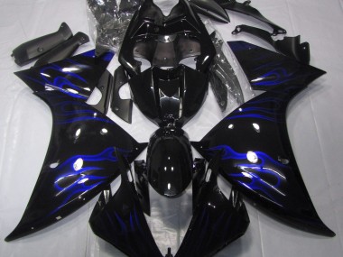 2009-2011 Noir & Bleu Flamme R1 Carénage