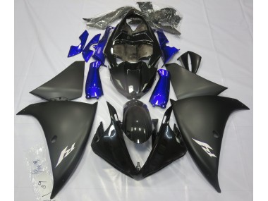 2009-2011 Noir Mat & Bleu R1 Carénage