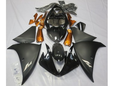 2009-2011 Noir Mat & Orange R1 Carénage