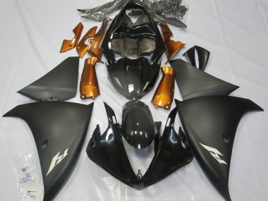 2009-2011 Noir Mat & Orange R1 Carénage