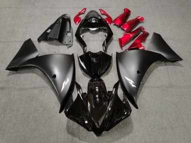 2009-2011 Noir Mat & Rouge R1 Carénage