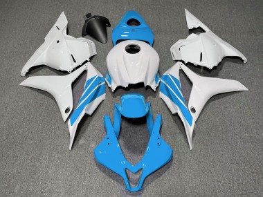 2009-2012 Bande Latérale Bleu Clair & Blanche CBR600RR Carénage