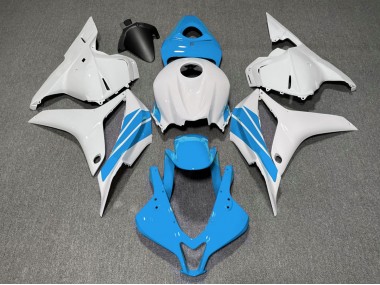 2009-2012 Bande Latérale Bleu Clair & Blanche CBR600RR Carénage