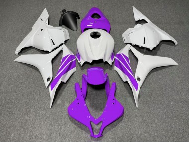 2009-2012 Bande Latérale Violette & Blanche CBR600RR Carénage