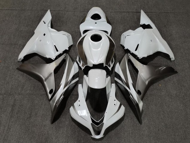 2009-2012 Blanc Brillant & Argent CBR600RR Carénage 2009-2012 Blanc Brillant & Argent CBR600RR Carénage