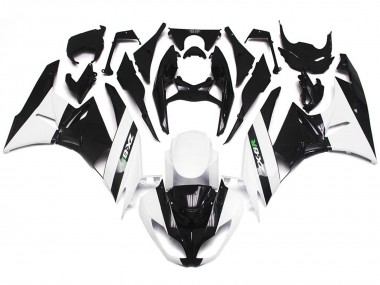 2009-2012 Blanc Brillant & Noir Lisse ZX6R Carénage