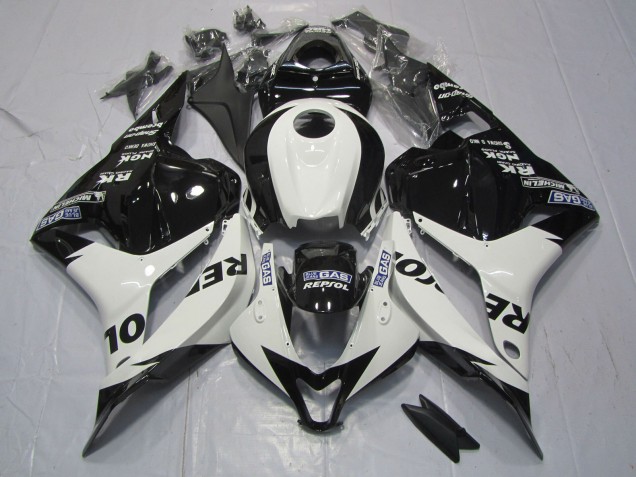 2009-2012 Blanc & Noir Repsol CBR600RR Carénage 2009-2012 Blanc & Noir Repsol CBR600RR Carénage