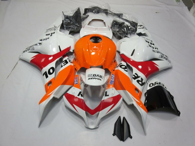 2009-2012 Blanc Orange Repsol CBR600RR Carénage 2009-2012 Blanc Orange Repsol CBR600RR Carénage