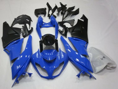 2009-2012 Bleu Brillant & Noir ZX6R Carénage