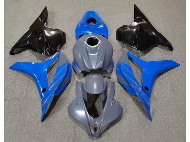 2009-2012 Double Bleu Sur Gris CBR600RR Carénage