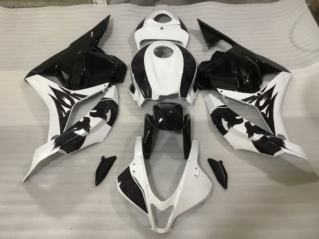 2009-2012 Noir / Blanc Personnalisé CBR600RR Carénage 2009-2012 Noir / Blanc Personnalisé CBR600RR Carénage