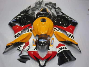 2009-2012 Orange Clair Repsol CBR600RR Carénage