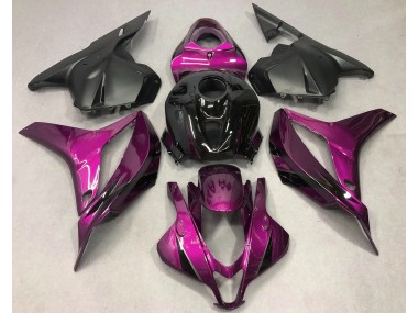 2009-2012 Rose Foncé Avec Du Noir CBR600RR Carénage