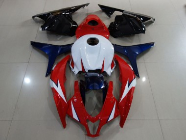 2009-2012 Rouge Brillant / Blanc CBR600RR Carénage