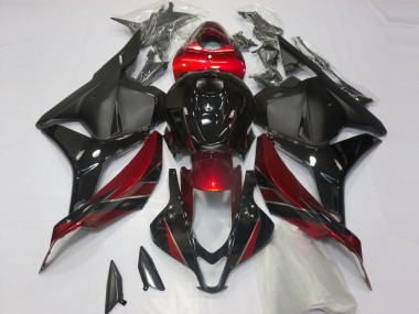 2009-2012 Rouge Brillant & Noir CBR600RR Carénage