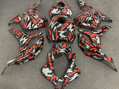 2009-2012 Rouge Gris Camouflage CBR600RR Carénage