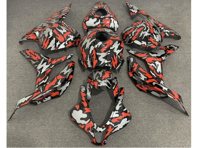 2009-2012 Rouge Gris Camouflage CBR600RR Carénage