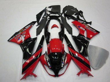 2009-2012 Rouge Noir ZX6R Carénage