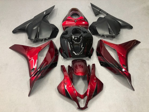 2009-2012 Rouge Profond Avec Du Noir CBR600RR Carénage 2009-2012 Rouge Profond Avec Du Noir CBR600RR Carénage