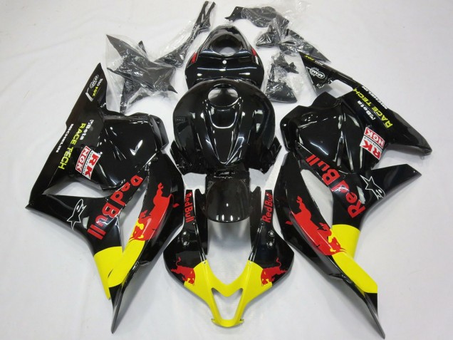 2009-2012 Rouge Taureau Noir Brillant CBR600RR Carénage 2009-2012 Rouge Taureau Noir Brillant CBR600RR Carénage