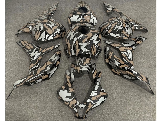 2009-2012 Tan & Argent Camo CBR600RR Carénage 2009-2012 Tan & Argent Camo CBR600RR Carénage