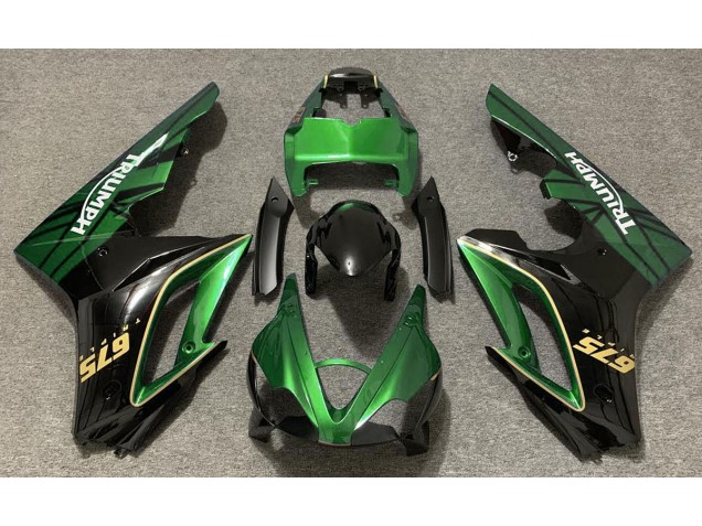2009-2012 Vert Brillant & Noir Daytona 675 Carénage 2009-2012 Vert Brillant & Noir Daytona 675 Carénage