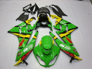 2009-2012 Vert Jaune ZX6R Carénage