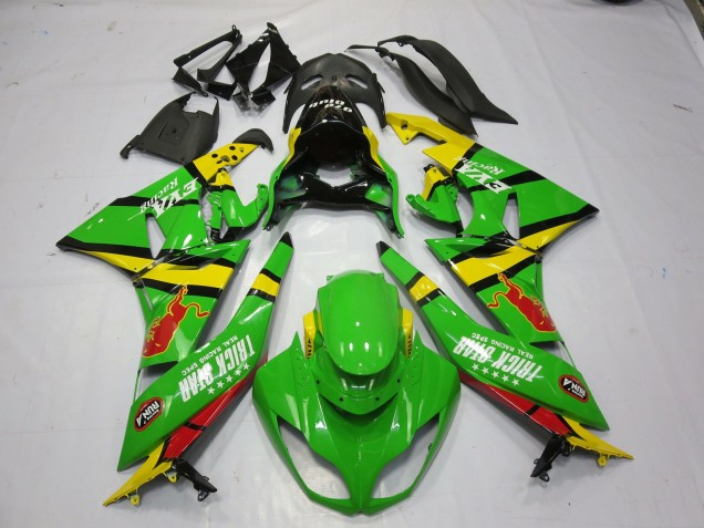2009-2012 Vert Jaune ZX6R Carénage 2009-2012 Vert Jaune ZX6R Carénage