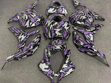 2009-2012 Violet & Argent Camo CBR600RR Carénage