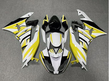 2009-2012 Zag Jaune Blanc & Noir ZX6R Carénage