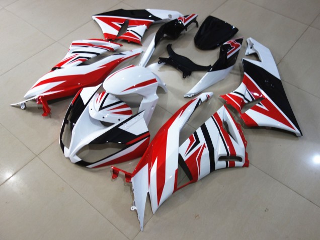 2009-2012 Zagg Rouge Blanc ZX6R Carénage 2009-2012 Zagg Rouge Blanc ZX6R Carénage