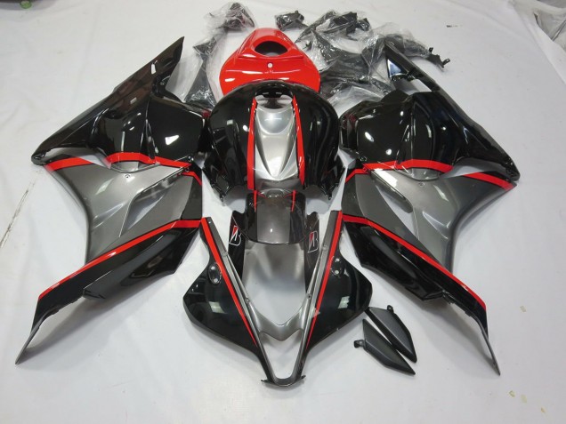 2009-2012 Épingle Rouge Noir & Gris CBR600RR Carénage 2009-2012 Épingle Rouge Noir & Gris CBR600RR Carénage