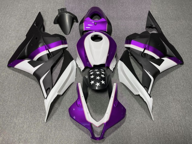 2009-2012 Étoile Noire Mate & Violette CBR600RR Carénage 2009-2012 Étoile Noire Mate & Violette CBR600RR Carénage