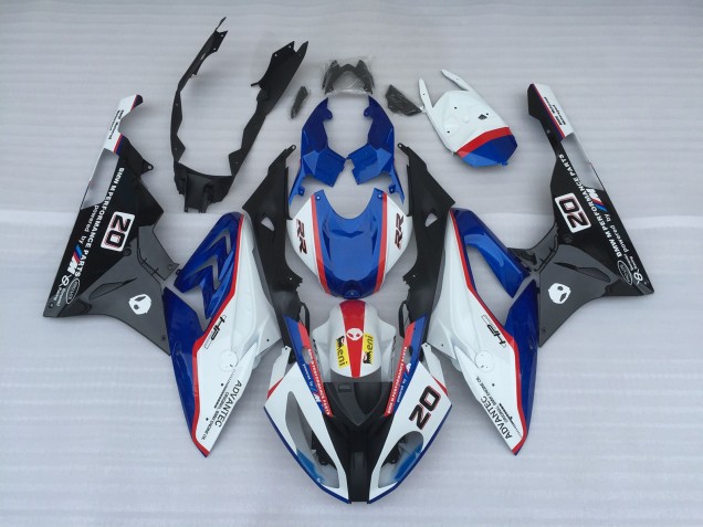 2009-2014 Alien Bleu & Blanc S1000RR Carénage 2009-2014 Alien Bleu & Blanc S1000RR Carénage