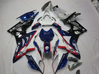 2009-2014 Alien Bleu & Blanc S1000RR Carénage